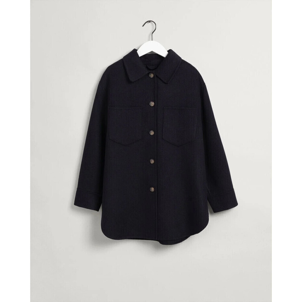 GANT WOMENS HANDSTITCHED SHIRT JACKET SIZE M IN BLACK $495
